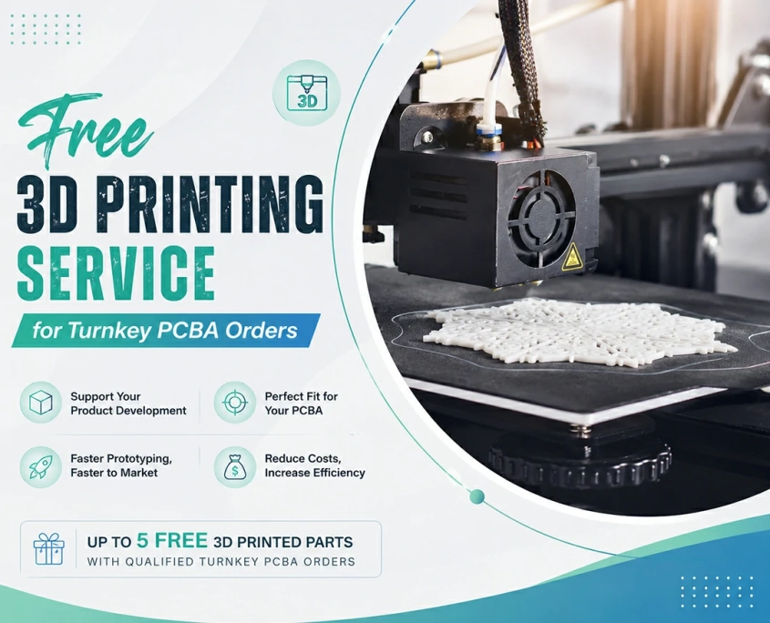 3D printer manufacturing prototype parts for turnkey PCBA projects with free 3D printing support from SCSPCBA
