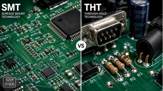 SMT vs THT components on PCB