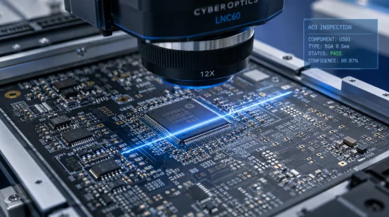 Automated optical inspection AOI of PCBA components