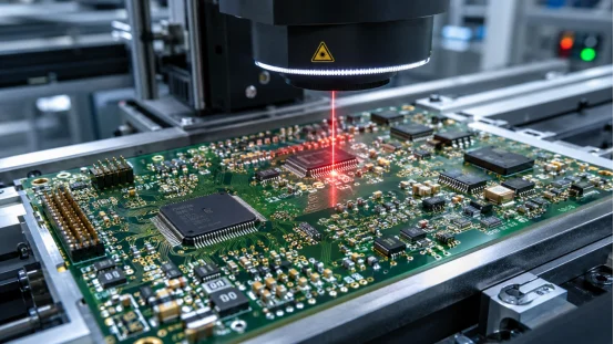 Laser inspection of components on assembled PCBA